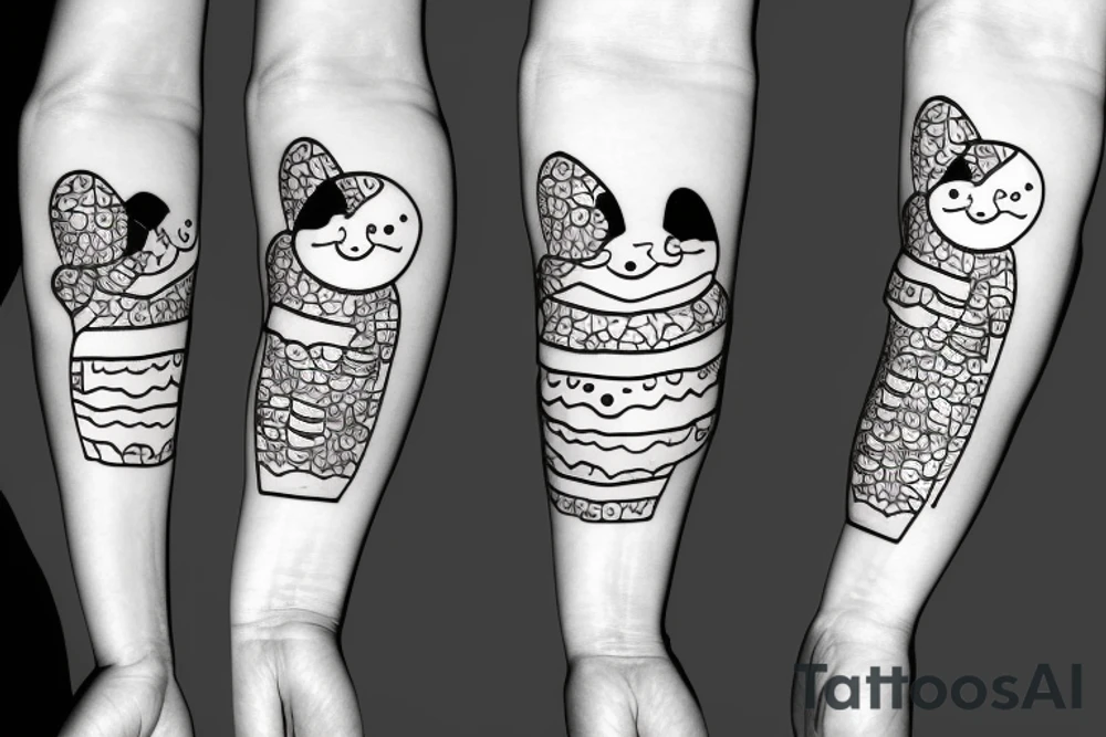 adipose cute 2 arms 2 legs tattoo idea