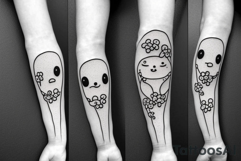 adipose cute 2 arms 2 legs tattoo idea