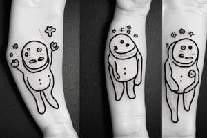 adipose cute 2 arms 2 legs small tattoo idea
