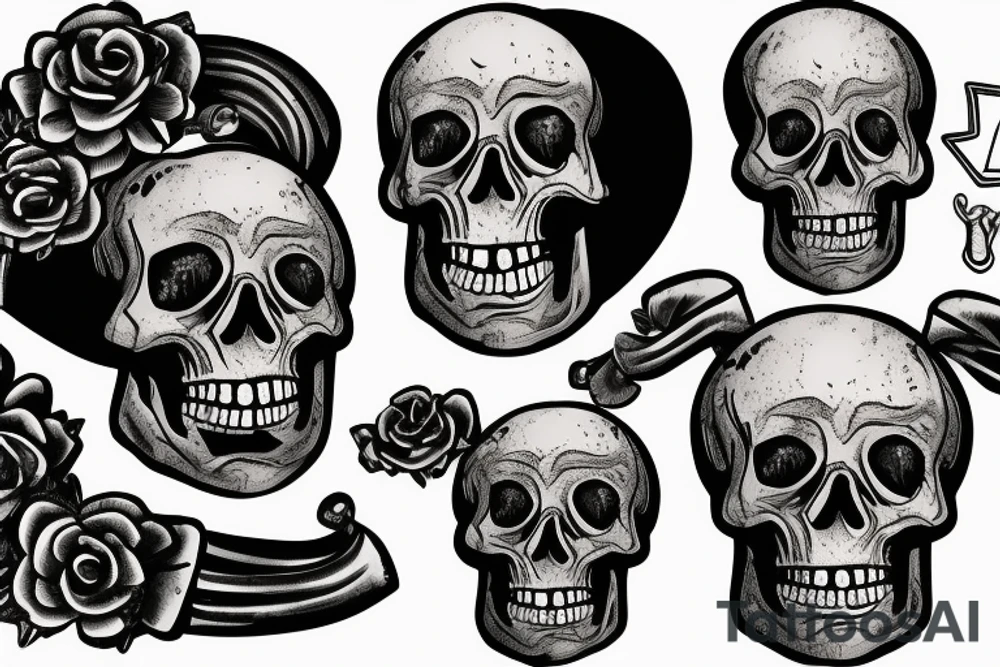 Skeleton holding a camera tattoo idea