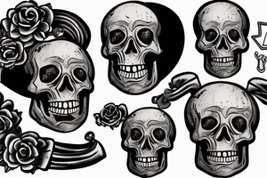 Skeleton holding a camera tattoo idea