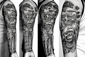 Skeleton holding a camera tattoo idea