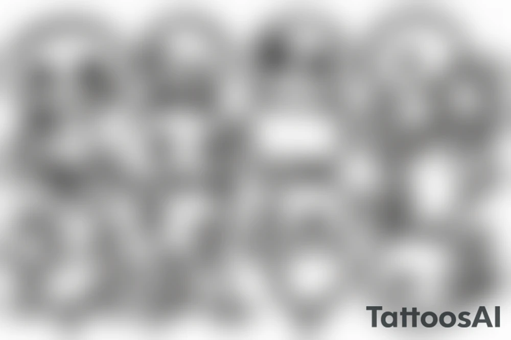 adipose cute 2 arms 2 legs small multiples tattoo idea