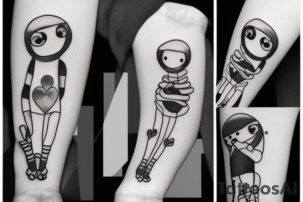 adipose cute 2 arms 2 legs small multiples tattoo idea