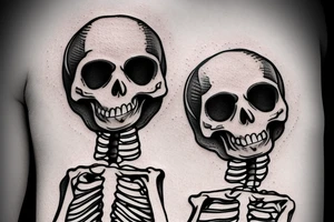 Skeleton holding a camera tattoo idea