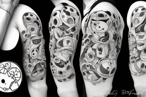 adipose cute 2 arms 2 legs small multiples tattoo idea