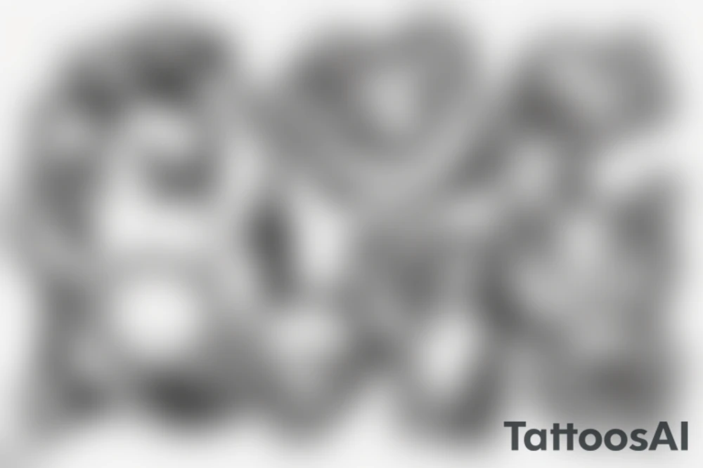 cute adipose creatures climbing down tattoo idea