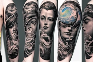 Big Jupiter and Europe tattoo idea
