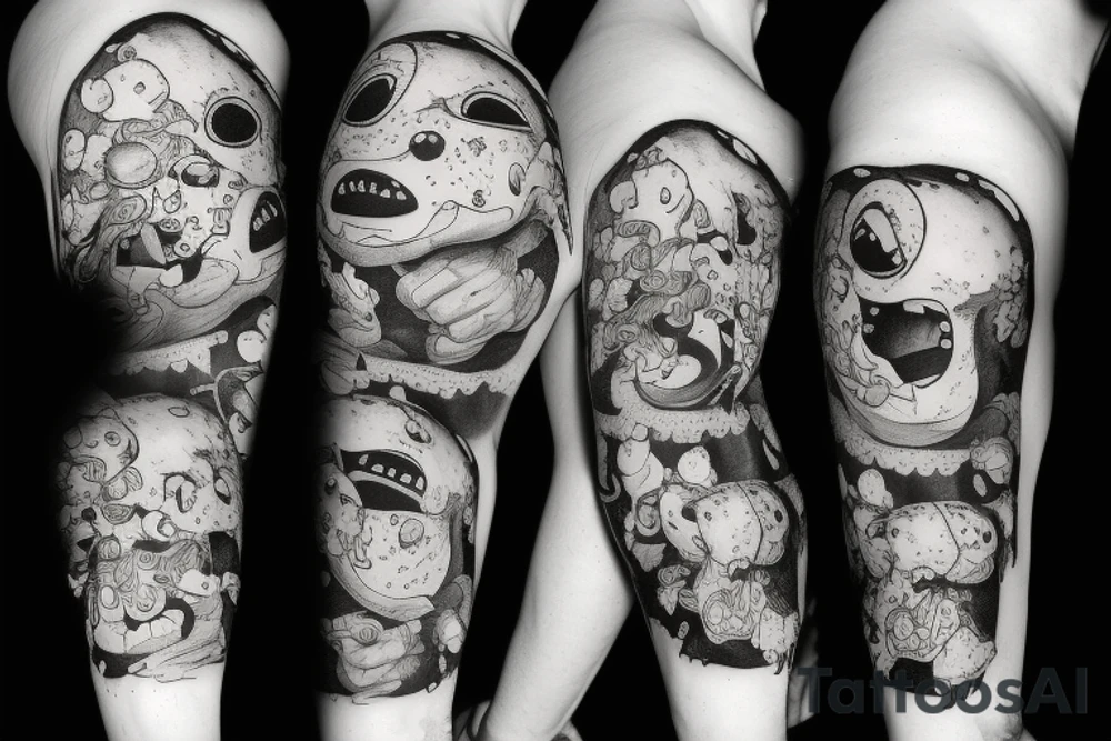 ominous adipose creatures climbing down themselves tattoo idea ominous adipose creatures climbing down themselves tattoo idea