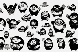 sixty-seven menacing adipose creatures tattoo idea