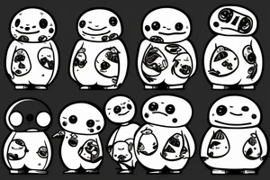 sixty-seven menacing adipose creatures tattoo idea