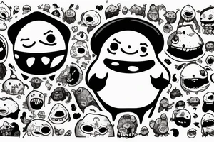 sixty-seven horrifying adipose creatures tattoo idea