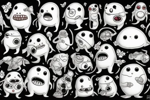 sixty-seven horrifying adipose creatures tattoo idea