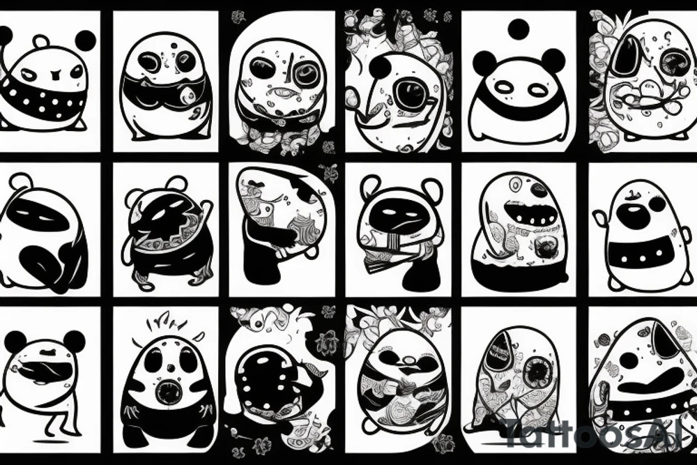 sixty-seven horrifying adipose creatures tattoo idea