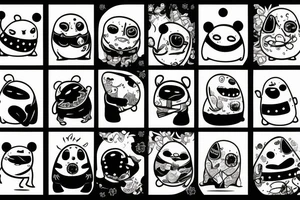 sixty-seven horrifying adipose creatures tattoo idea