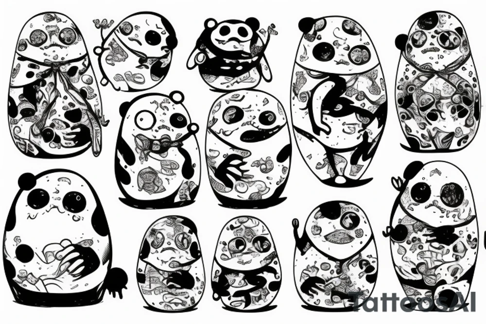 sixty-seven horrifying adipose creatures tattoo idea