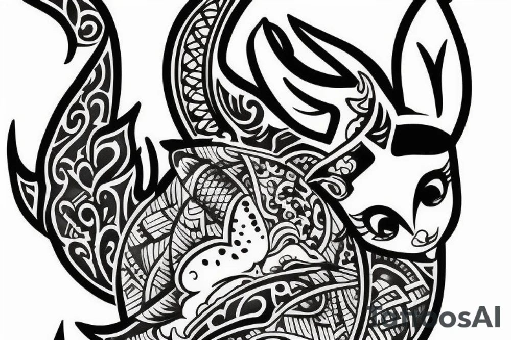 Traditional thai Bambi tatto tattoo idea