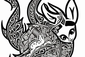 Traditional thai Bambi tatto tattoo idea