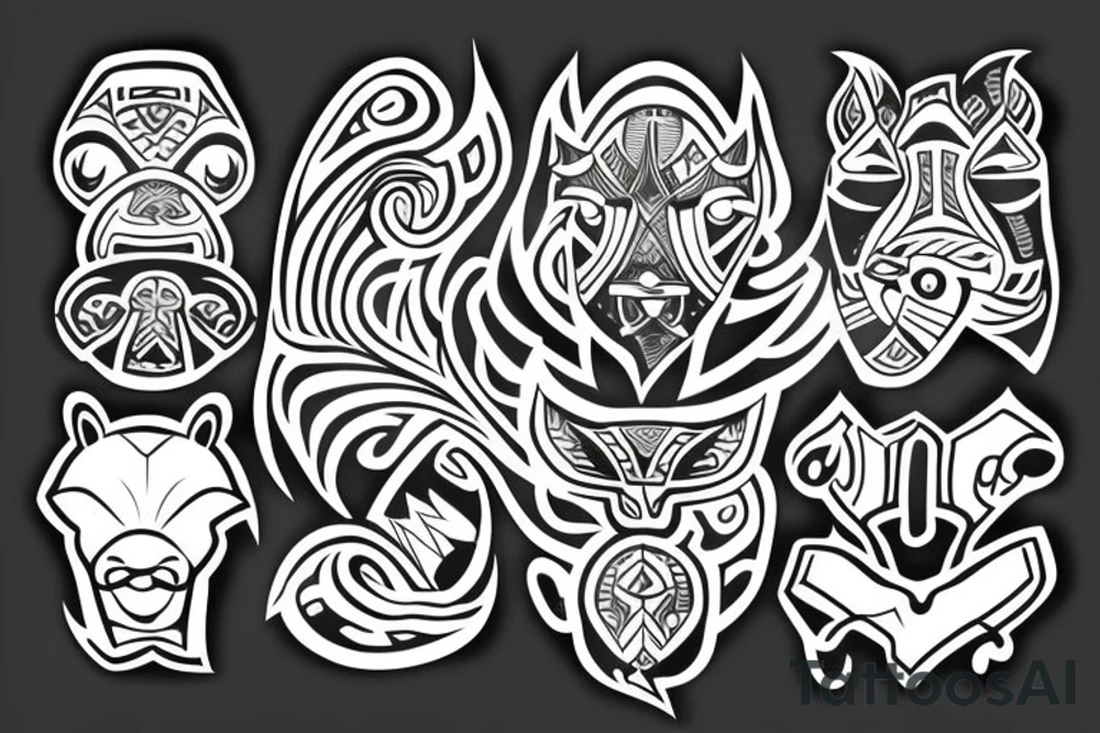 Samoan animal tattoo idea