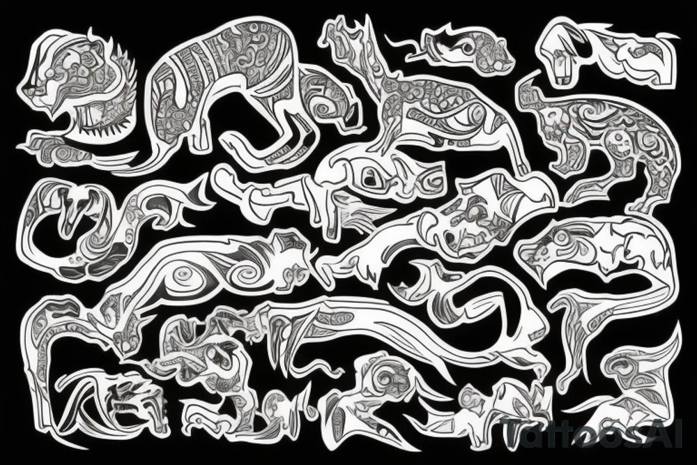 Samoan animal tattoo idea