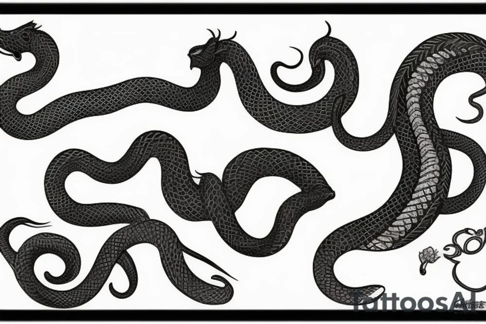 Horse snake monkey tattoo tattoo idea