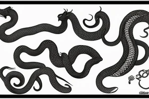 Horse snake monkey tattoo tattoo idea
