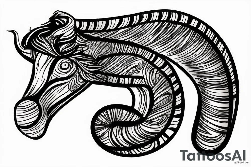 Horse snake monkey tattoo tattoo idea