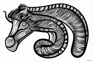 Horse snake monkey tattoo tattoo idea