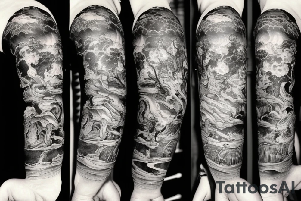 long black river tattoo idea