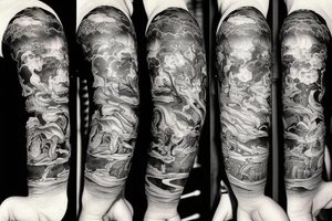 long black river tattoo idea
