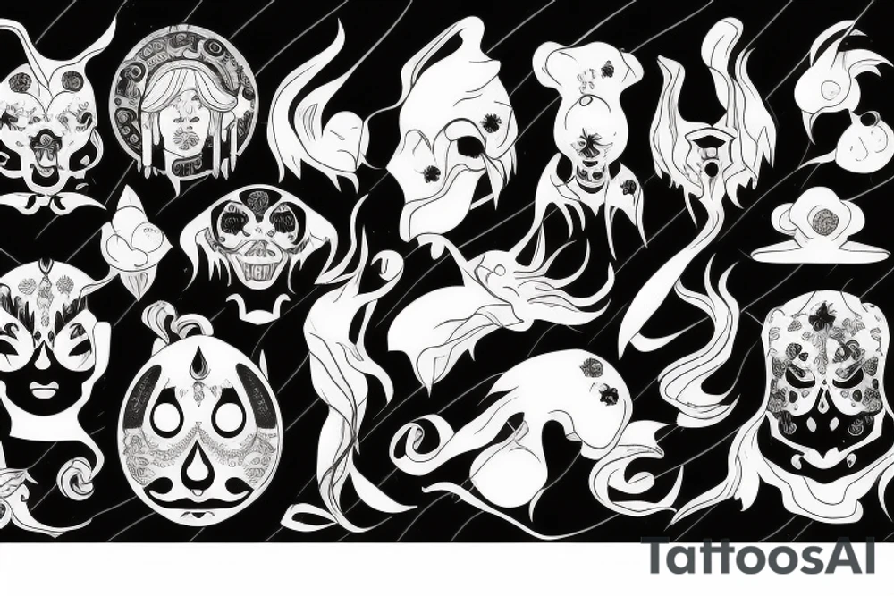 Black rier along the ar tattoo idea