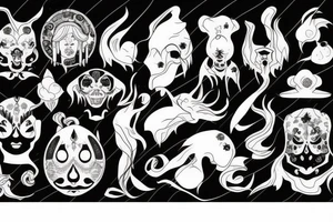 Black rier along the ar tattoo idea