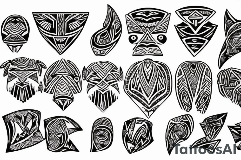 Polynesian shoulder tattoo idea
