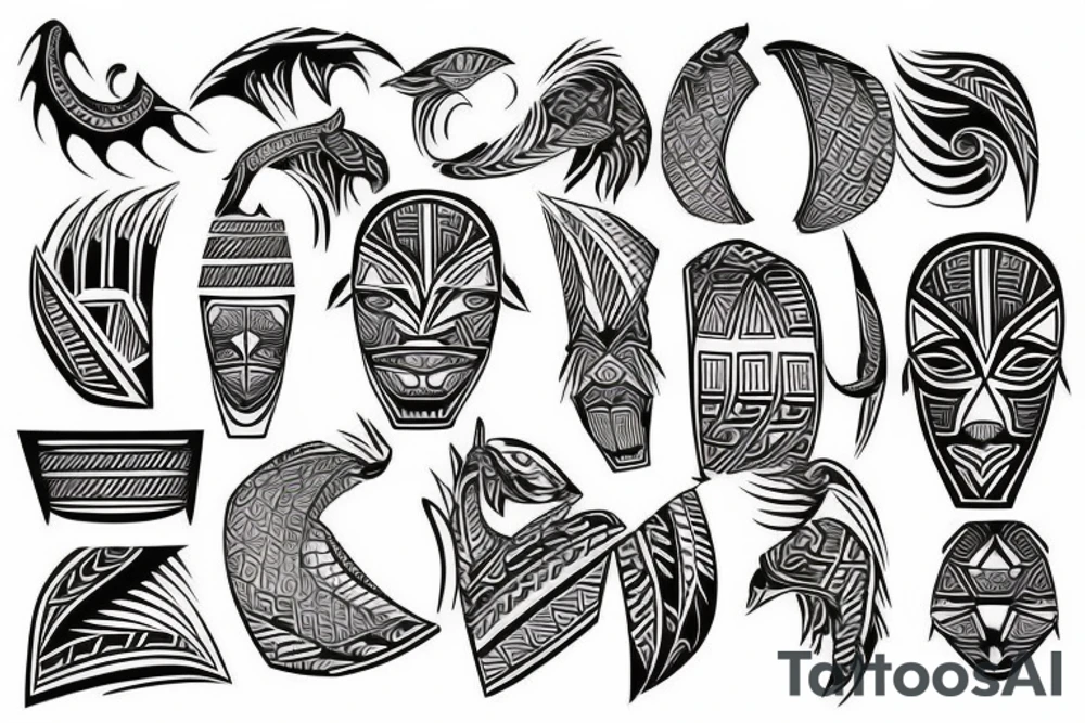 Polynesian shoulder tattoo idea