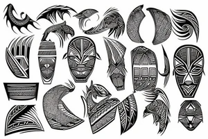 Polynesian shoulder tattoo idea