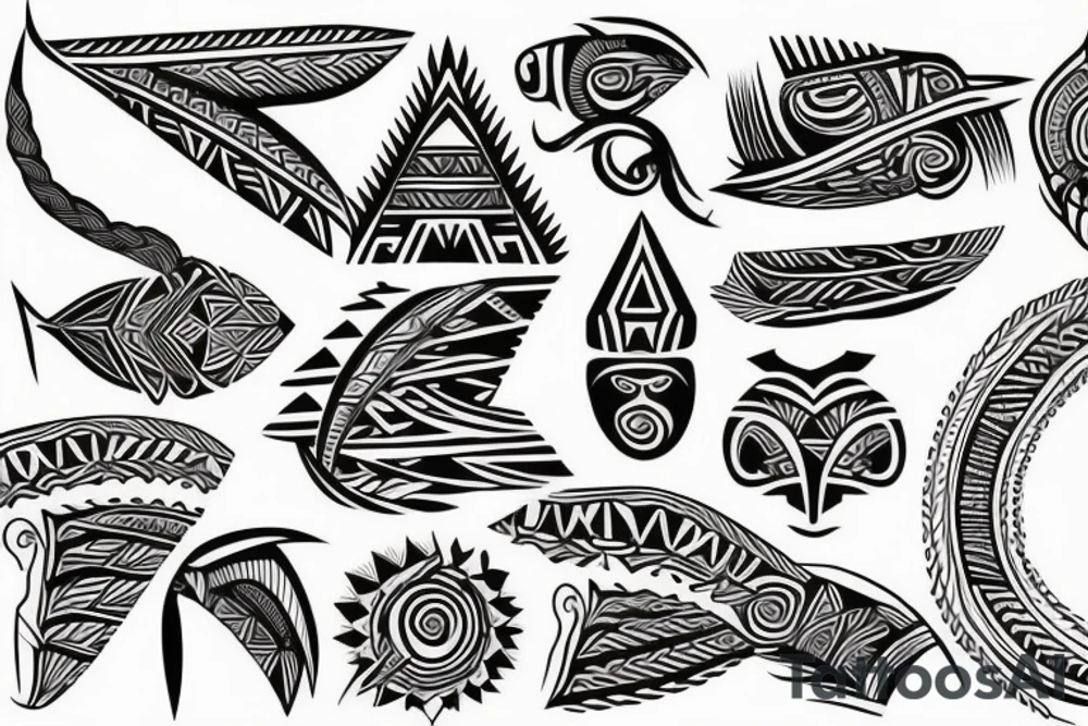 Polynesian shoulder tattoo idea