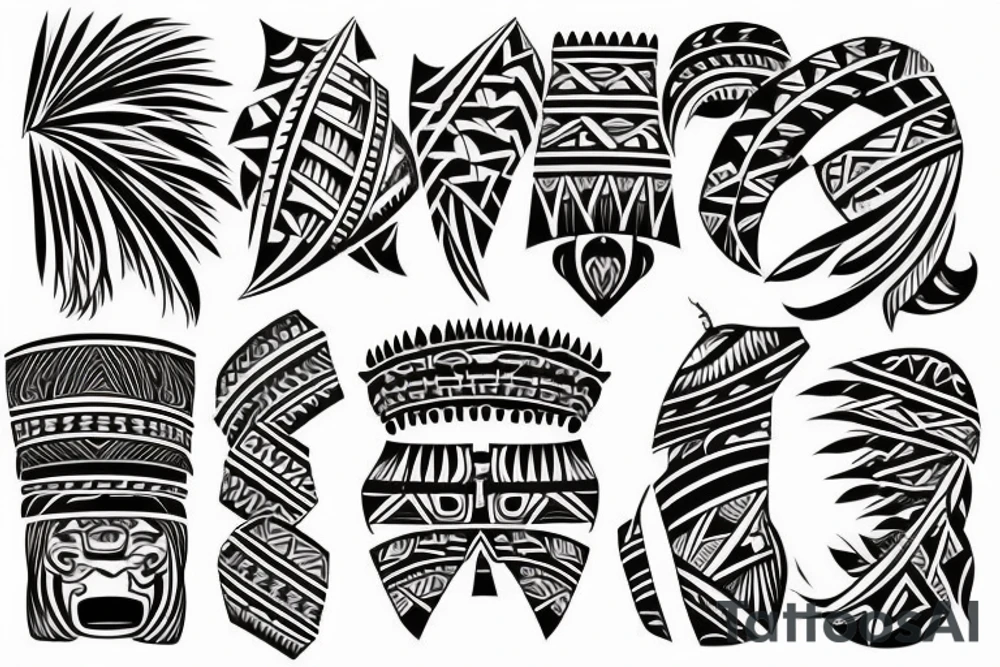 Polynesian shoulder tattoo idea