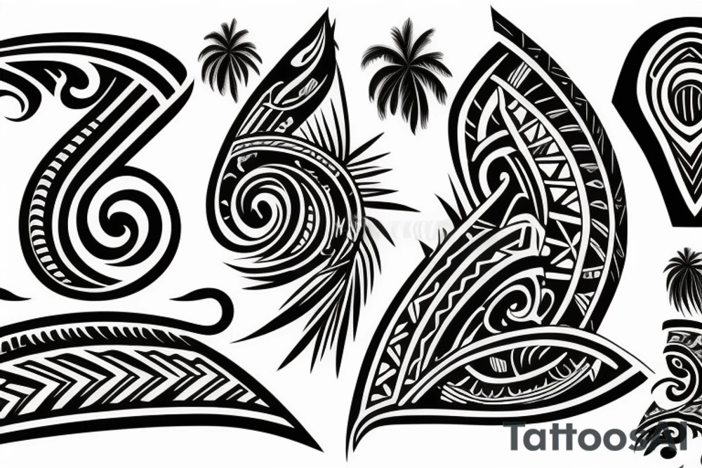 Polynesian shoulder tattoo idea