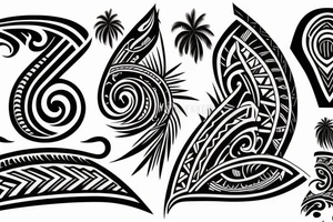 Polynesian shoulder tattoo idea