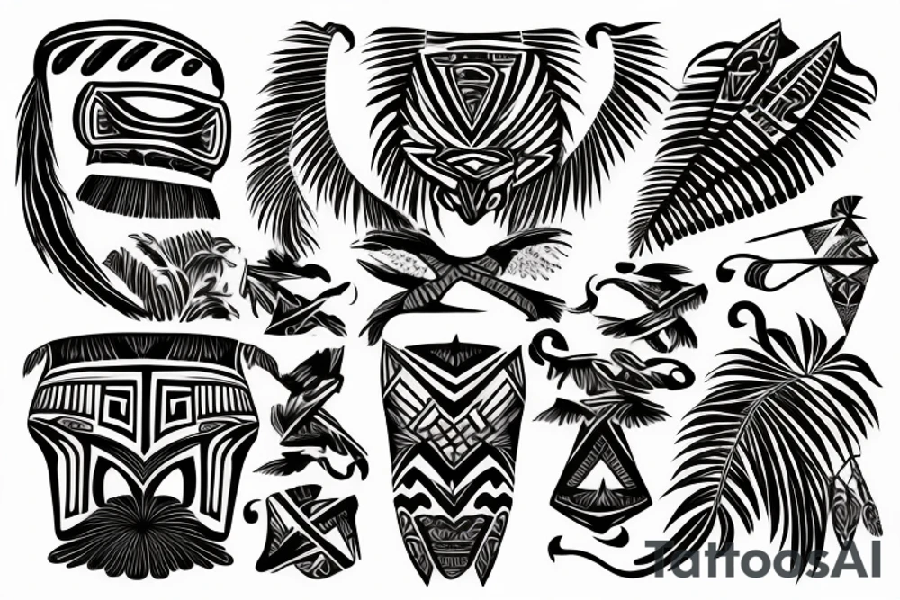 Polynesian shoulder tattoo idea