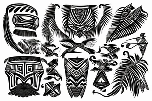 Polynesian shoulder tattoo idea