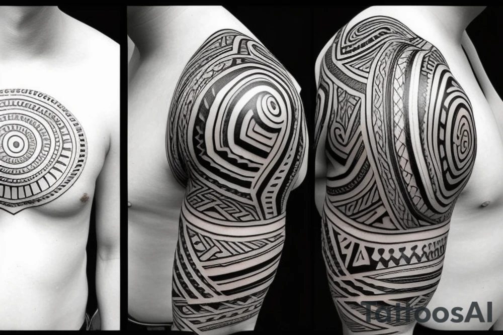 Polynesian shoulder tattoo idea