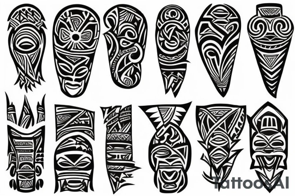 Polynesian shoulder tattoo idea