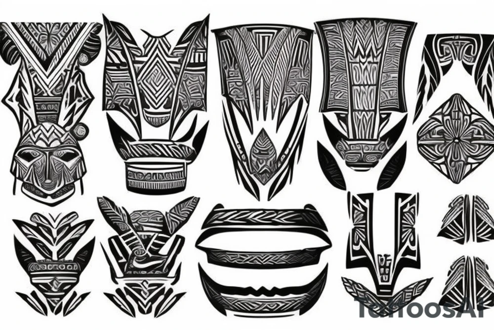 Polynesian shoulder tattoo idea