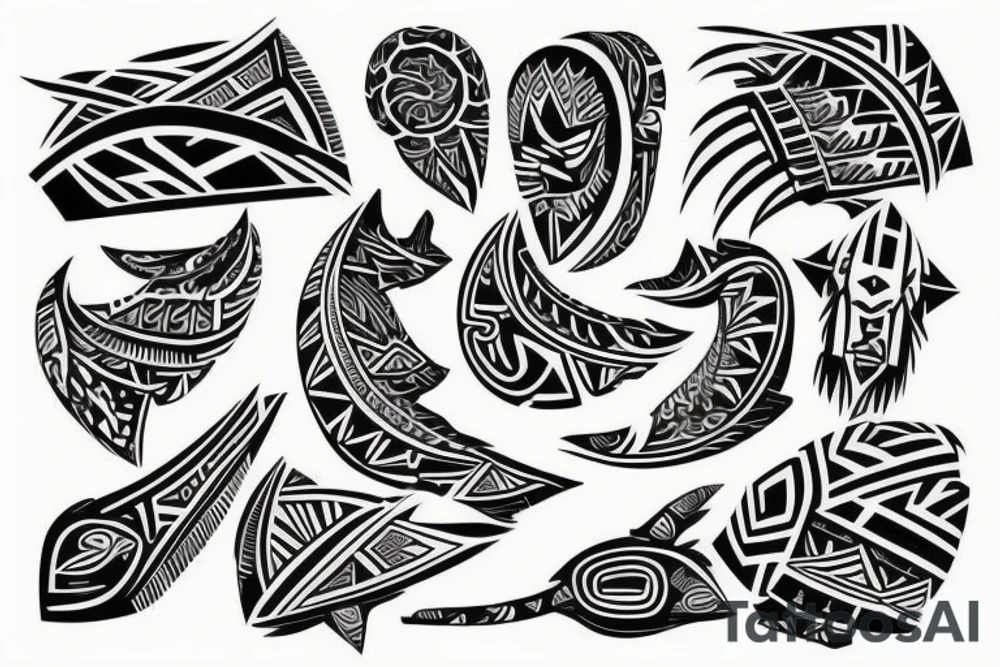 Polynesian shoulder tattoo idea