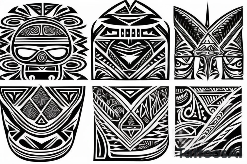 Polynesian shoulder tattoo idea