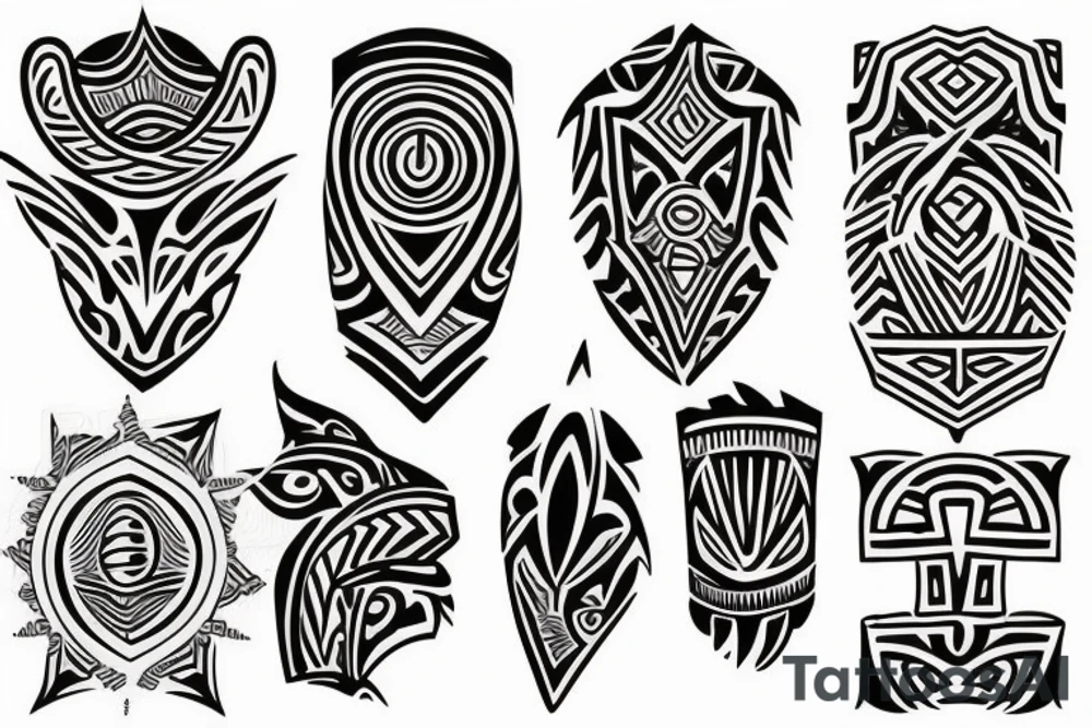 Polynesian shoulder tattoo idea