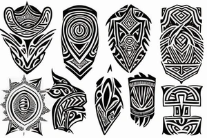 Polynesian shoulder tattoo idea
