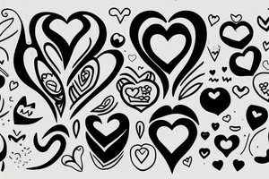 Small heart with eye inside tattoo idea