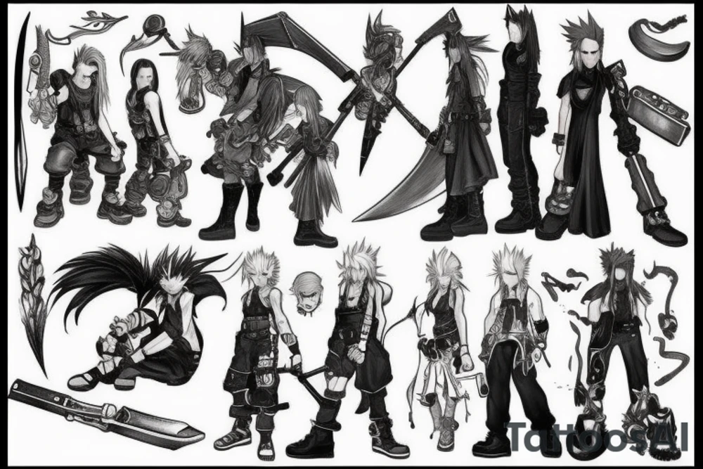 final fantasy vii tattoo idea